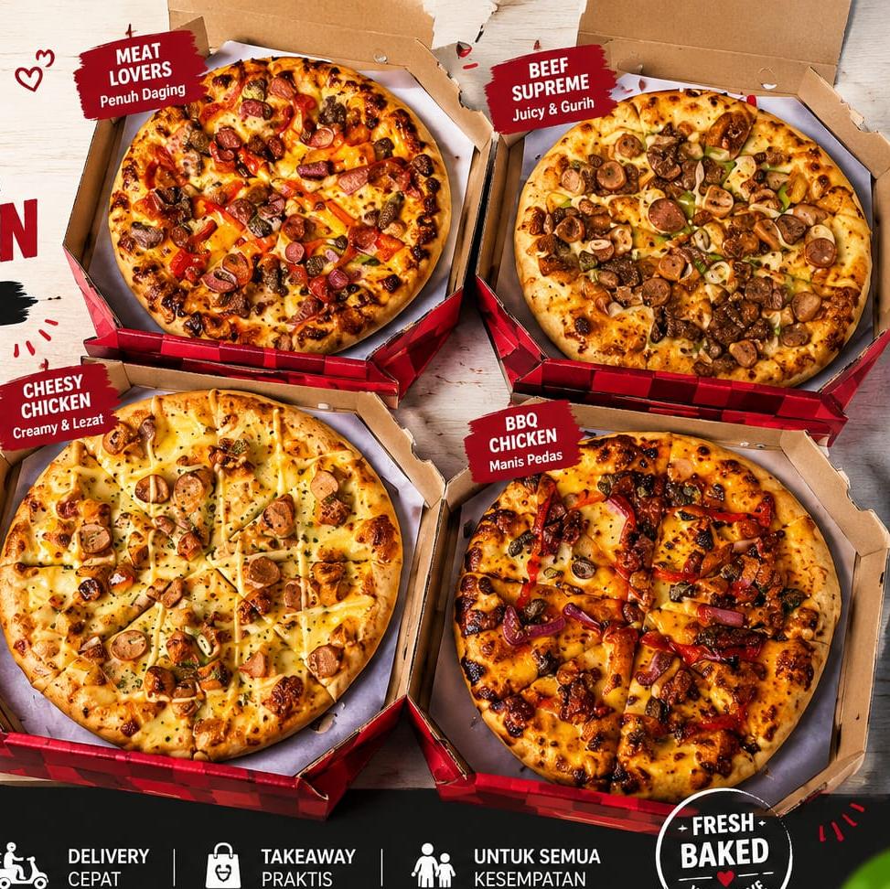 PIZZA HUT UKURAN BESAR 8 POTONG